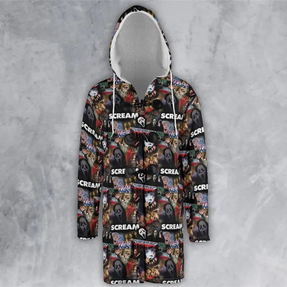 Slasher Chic Scream Hooded Cloak Coat - 2