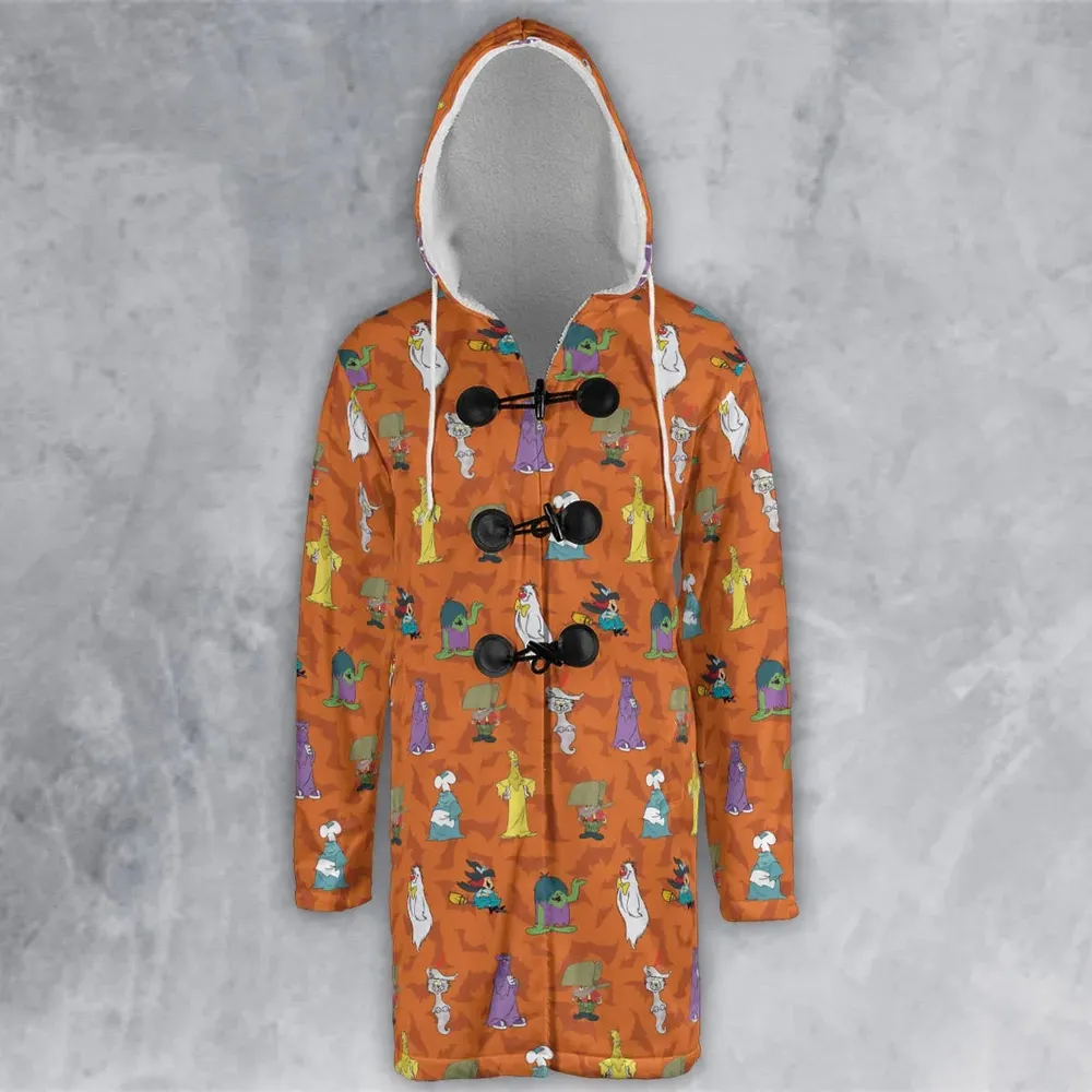 Happy Halloween From Hanna Barbera Hooded Cloak Coat - 2