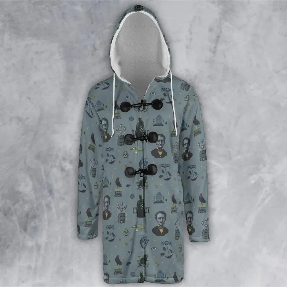 The Dark Themed Edgar Allan Poe Hooded Cloak Coat - 2