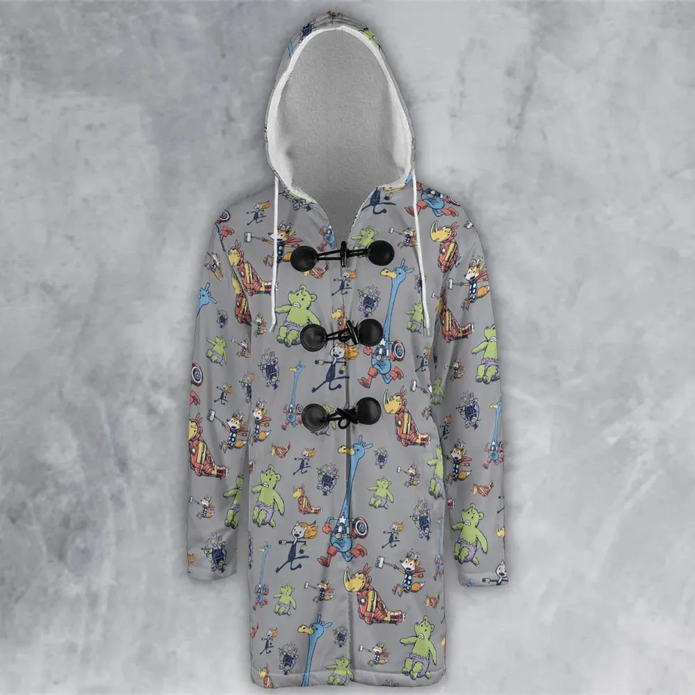 Animals Assemble Avengers Hooded Cloak Coat - 2