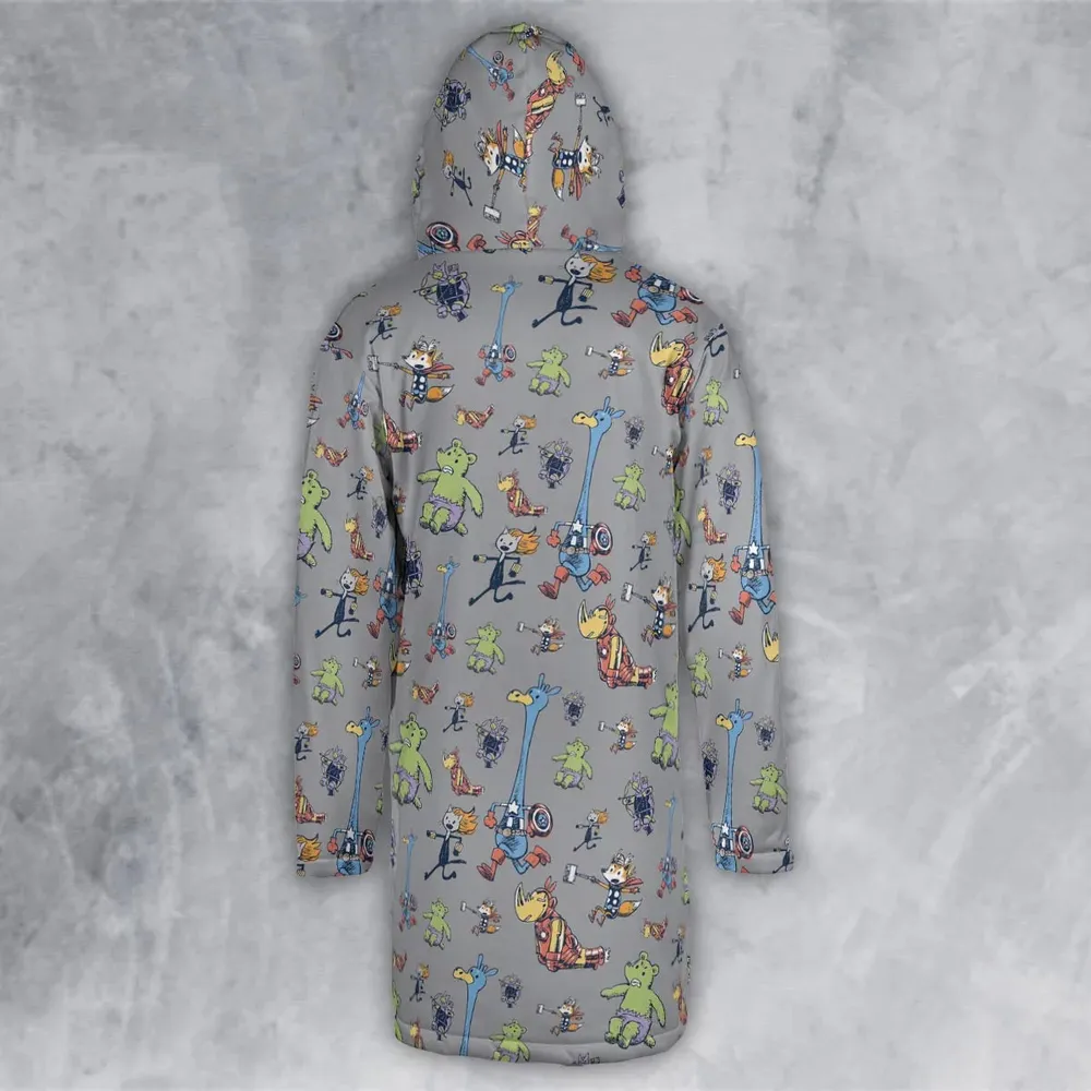 Animals Assemble Avengers Hooded Cloak Coat - 3
