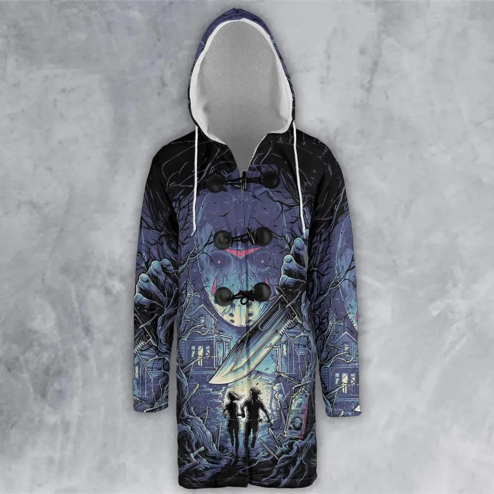 Camp Crystal Chic Friday the 13th Hooded Cloak Coat - 2