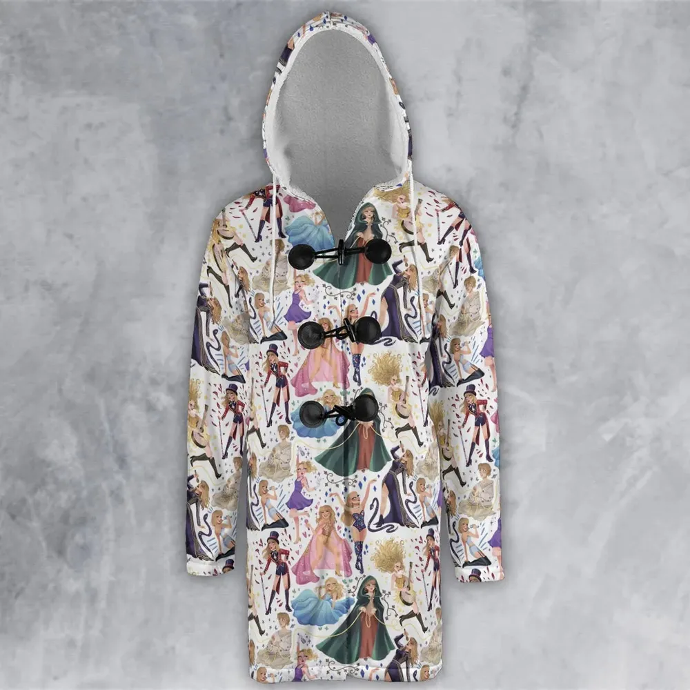 Blondie Colorful Lineup Hooded Cloak Coat - 2