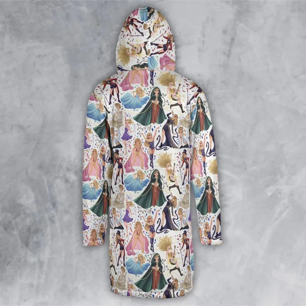 Blondie Colorful Lineup Hooded Cloak Coat - 3