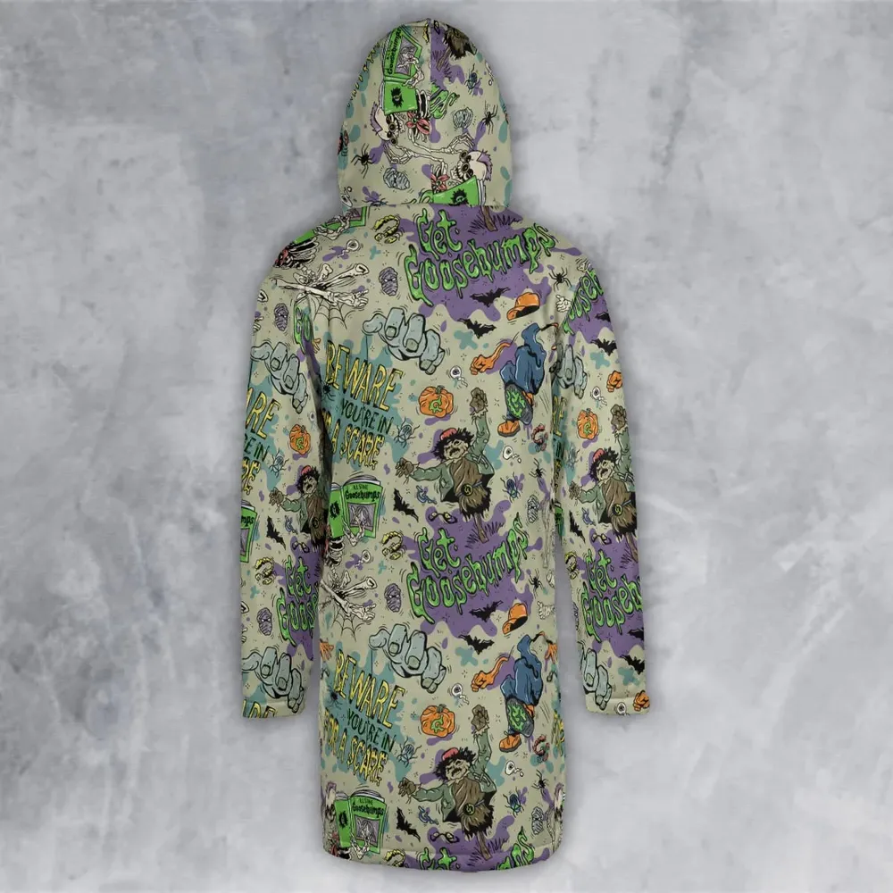 Beware You're In For A Scare Goosebumps Hooded Cloak Coat - 3