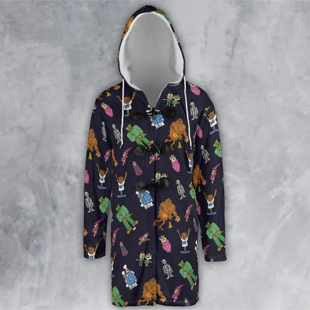 Nostalgic Food Mascots Burger Chef Hooded Cloak Coat - 2