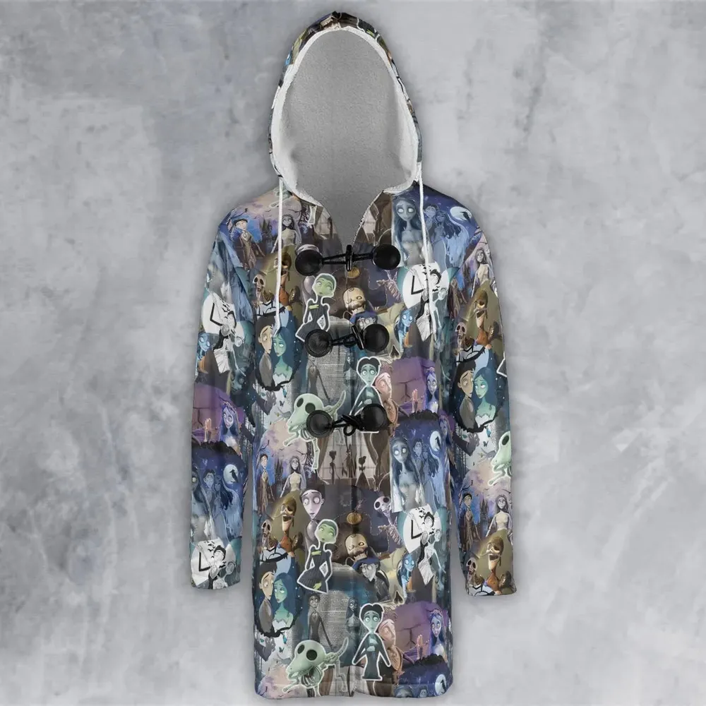 Unalive Bride Corpse Bride Hooded Cloak Coat - 2