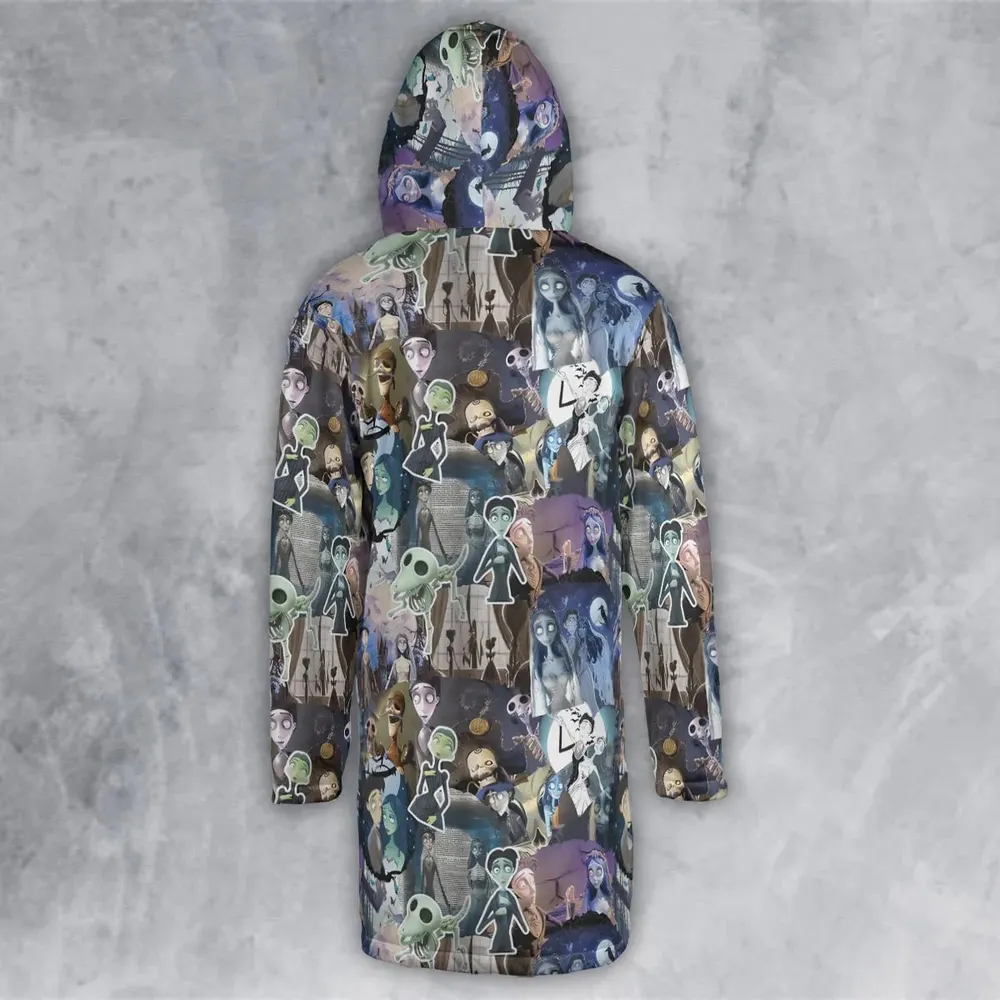 Unalive Bride Corpse Bride Hooded Cloak Coat - 3