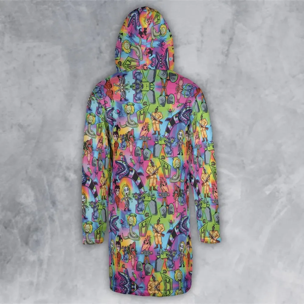 Hauntingly Stylish Beetlejuice Hooded Cloak Coat - 3