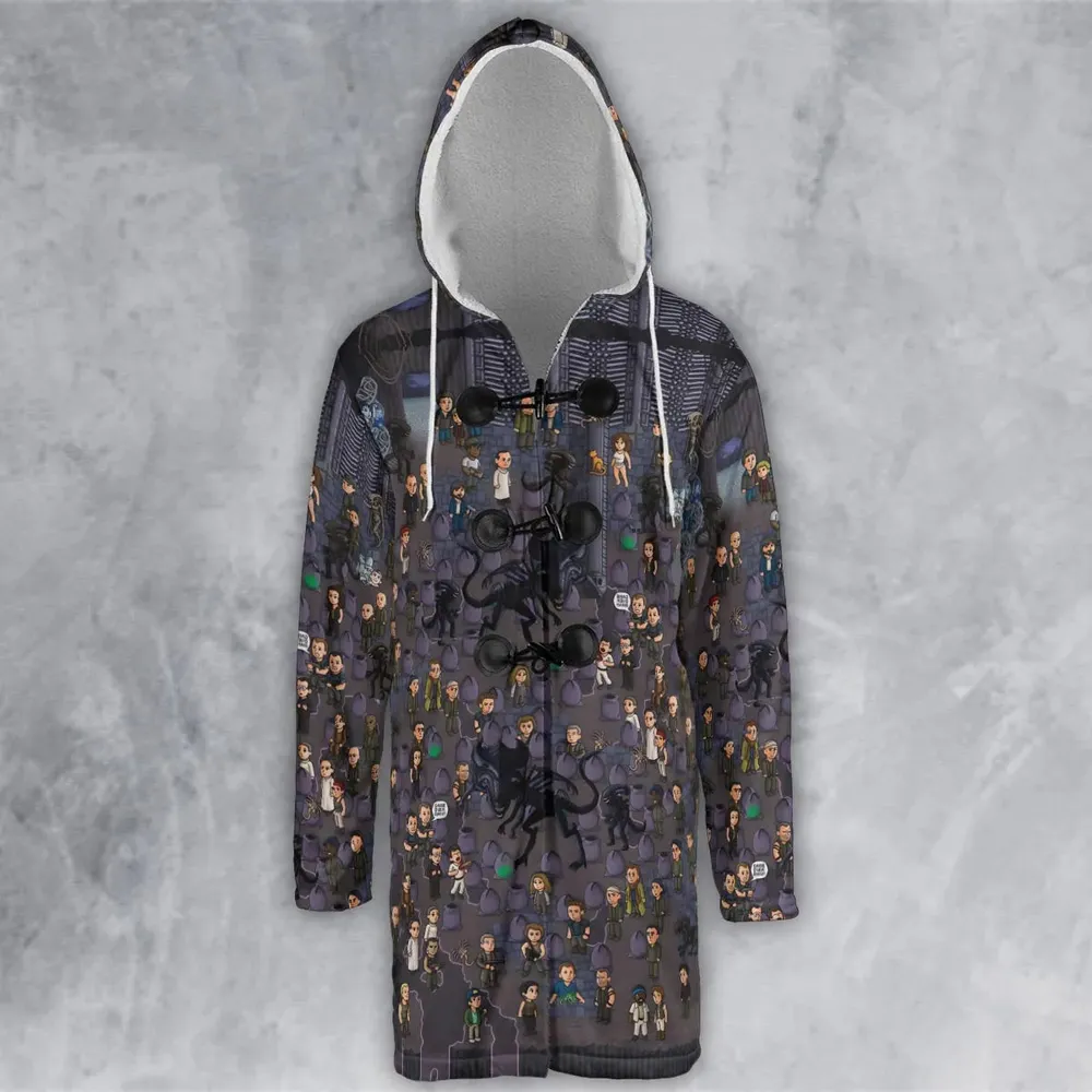 Out of Space Alien Hooded Cloak Coat - 2