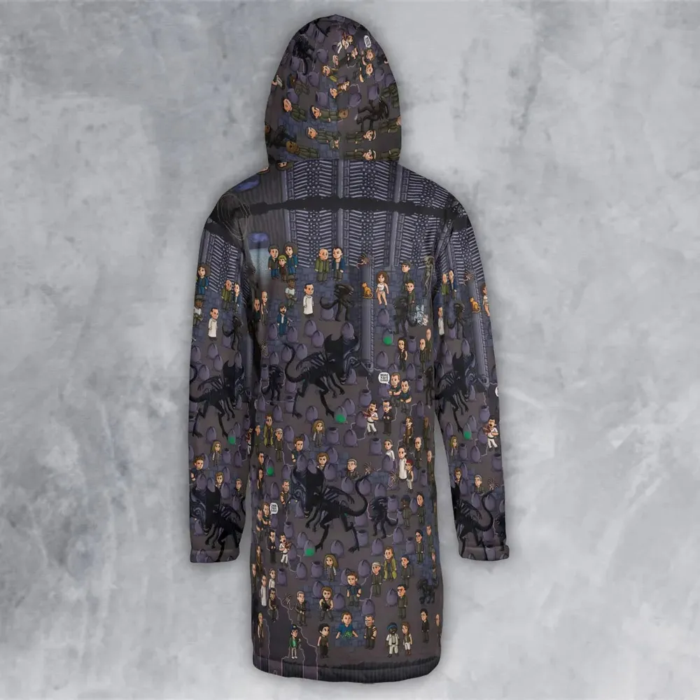 Out of Space Alien Hooded Cloak Coat - 3