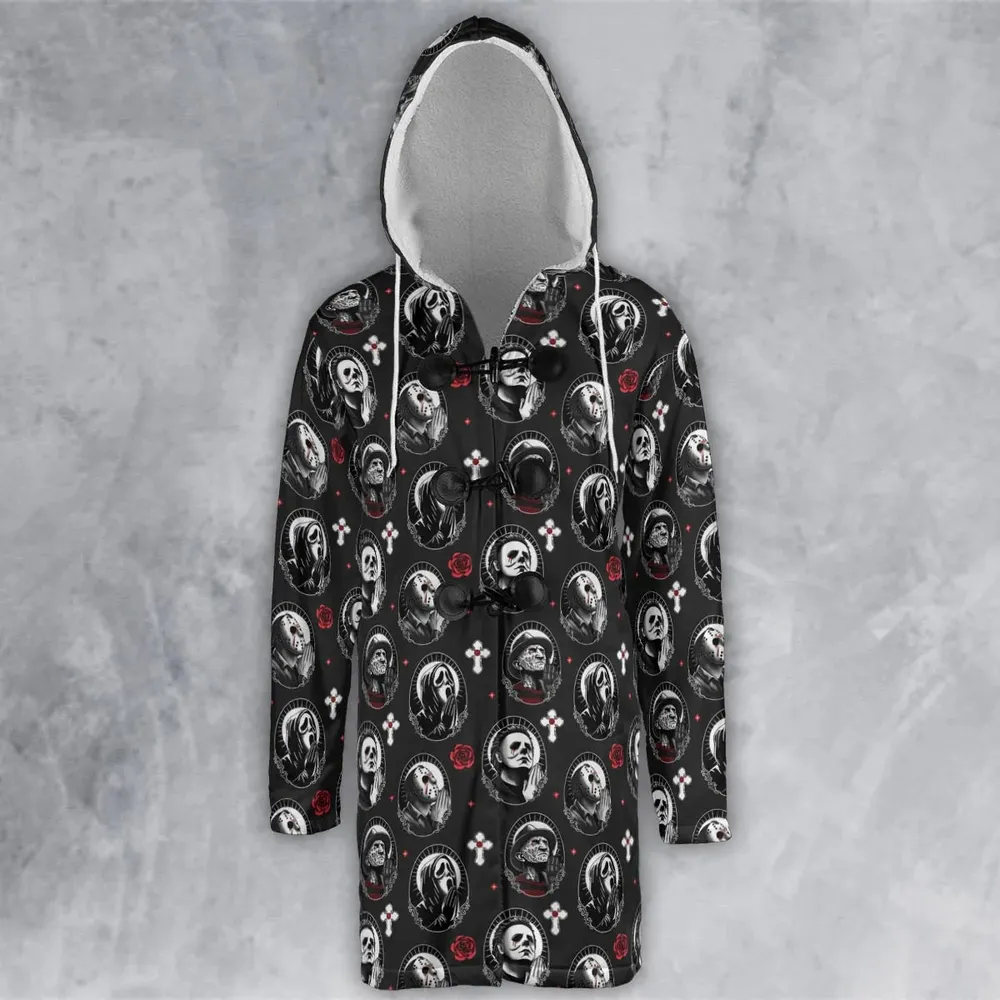 Horror Saints Hooded Cloak Coat - 2