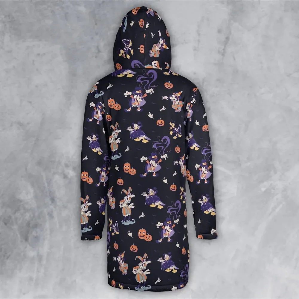 Happy Halloween Hooded Cloak Coat - 3