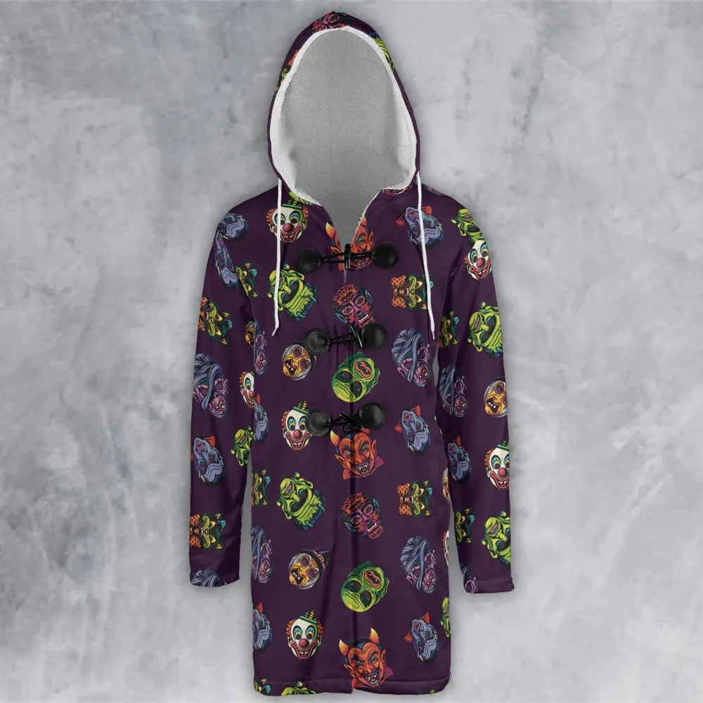 Beast Mode On Monster Masks Hooded Cloak Coat - 2