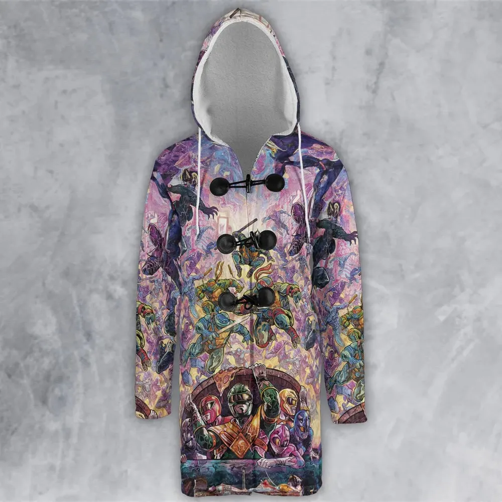 Shell Yeah Teenage Mutant Ninja Turtles Hooded Cloak Coat - 2