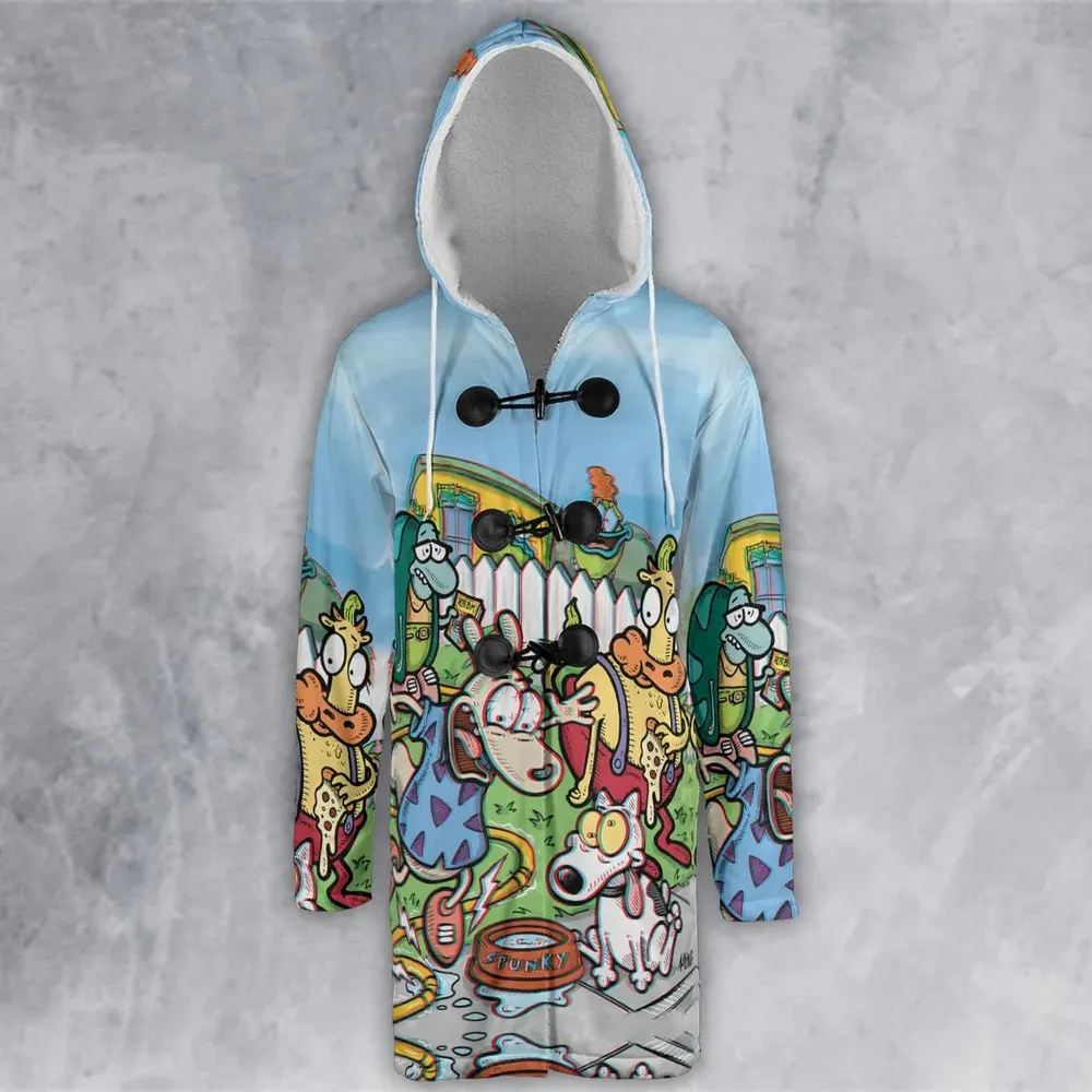 Spunky Style Rocko's Modern Life Hooded Cloak Coat - 2