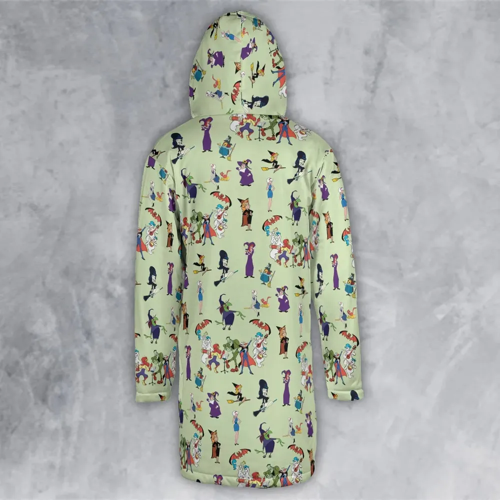 70s Witches Cartoon Characters Hooded Cloak Coat - 3