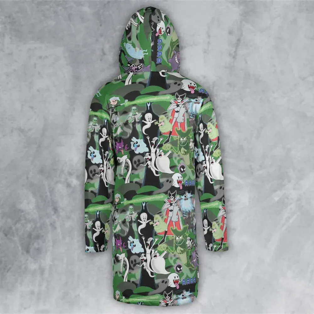 Ghost Cartoon Characters Hooded Cloak Coat - 3