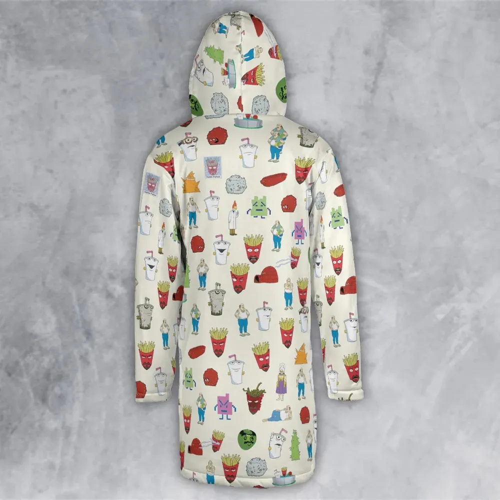 Aqua Teen Style Hooded Cloak Coat - 3