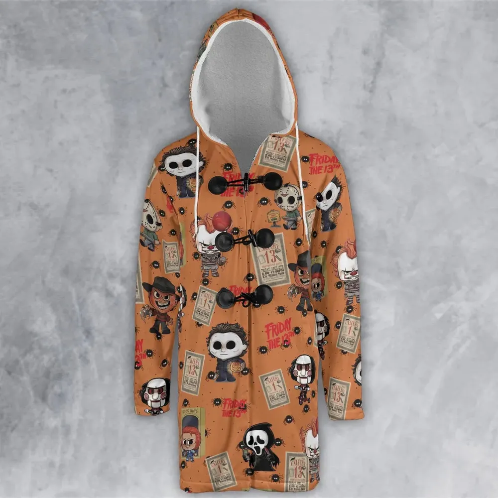 Chibi Horror Characters Hooded Cloak Coat - 2
