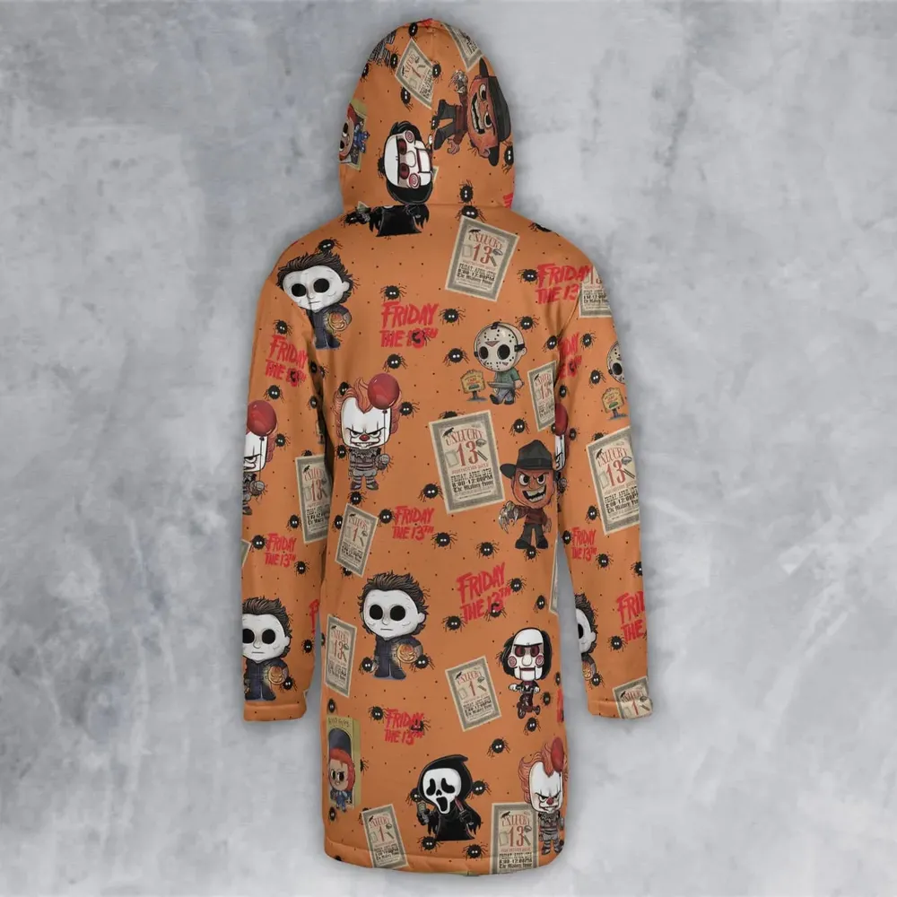 Chibi Horror Characters Hooded Cloak Coat - 3