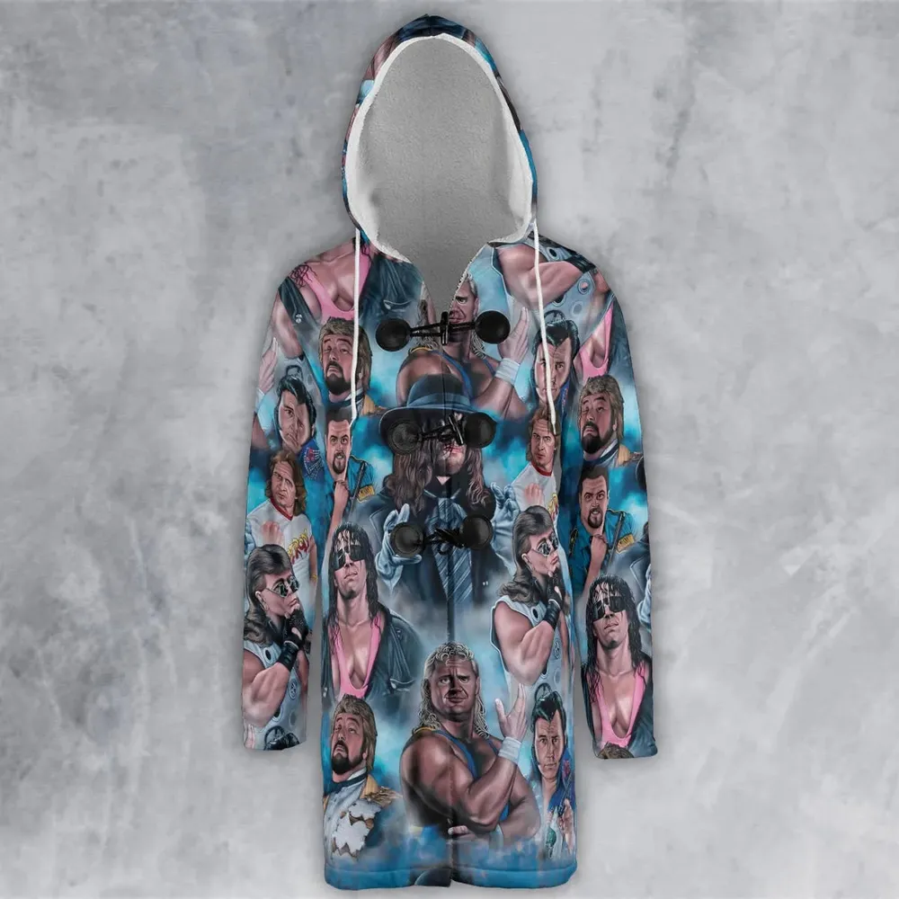 90s Wrestlers Hooded Cloak Coat - 2