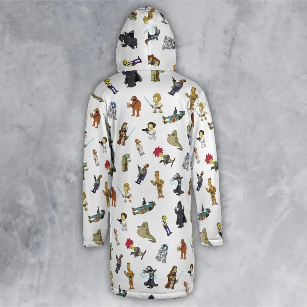 Simpsons Star Wars Mashup Hooded Cloak Coat - 3