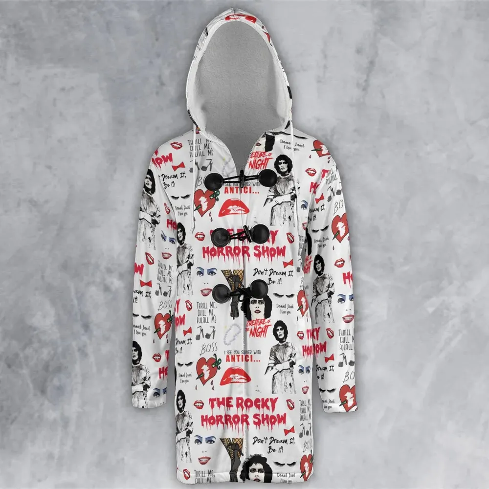 The Rocky Horror Picture Show Pattern Hooded Cloak Coat - 2