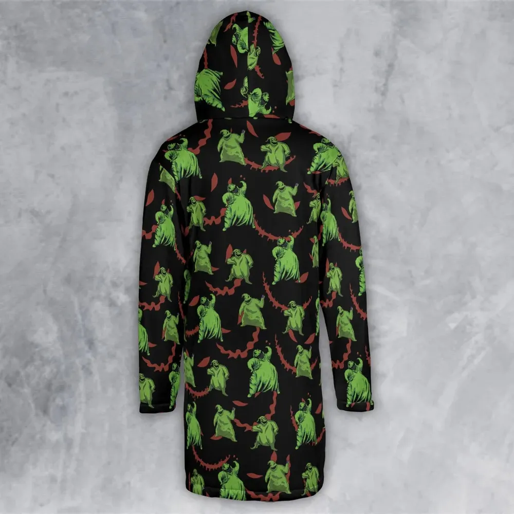Oogie Boogie Pattern Hooded Cloak Coat - 3