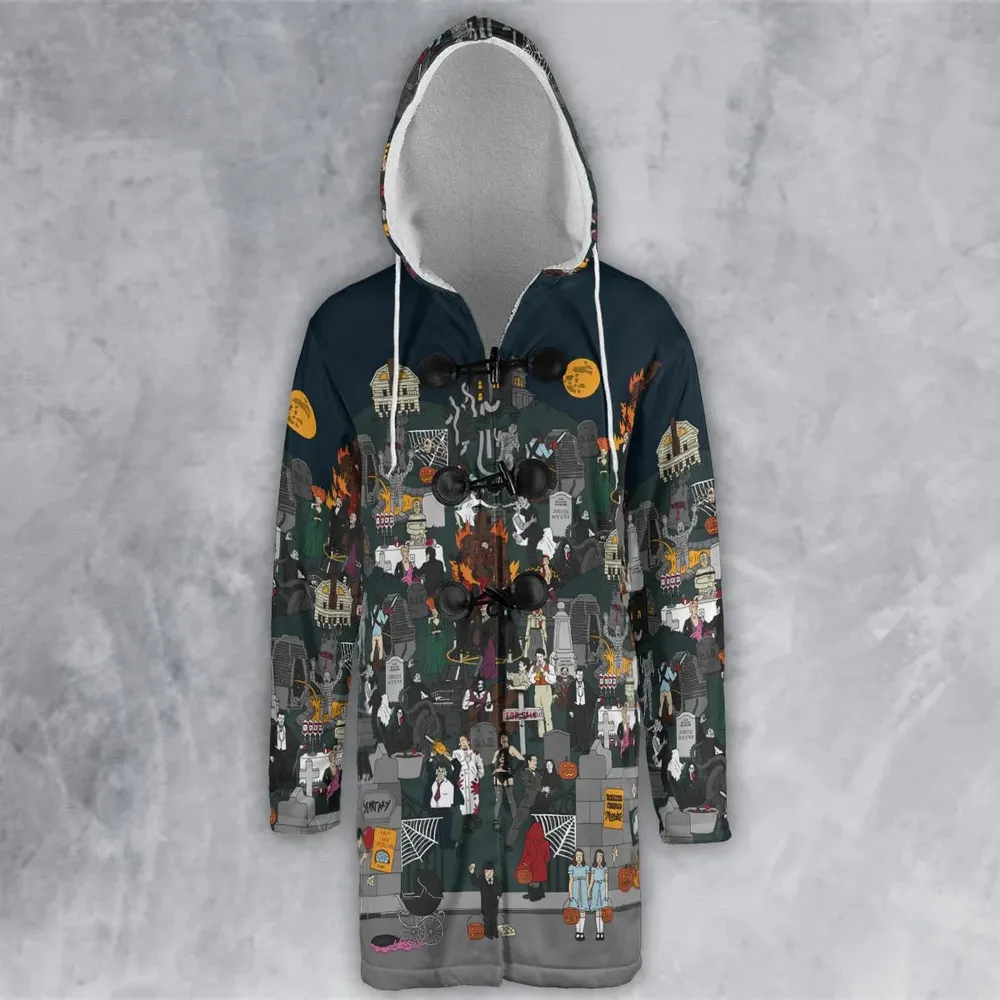 Horror Street Hooded Cloak Coat - 2