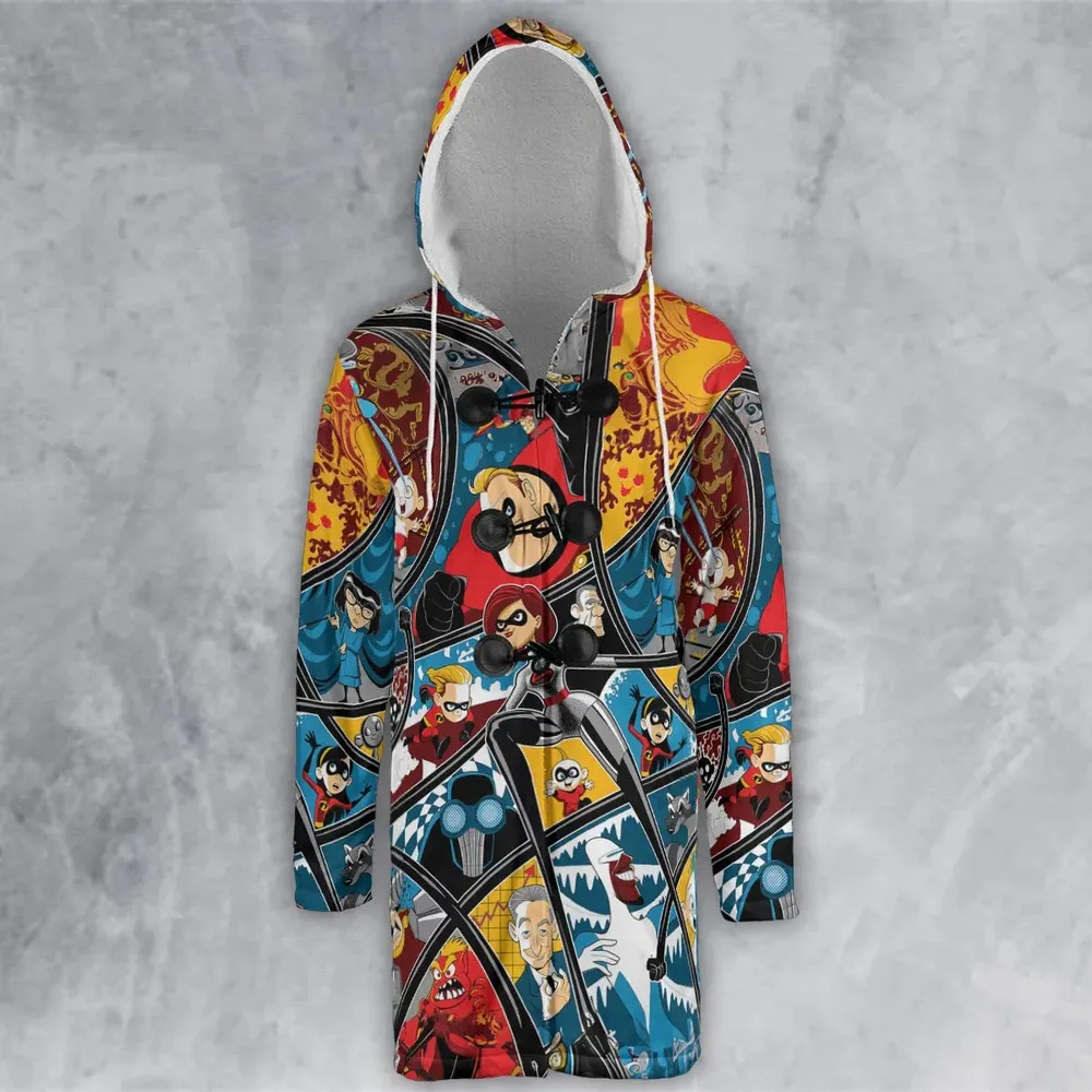 The Incredibles cartoon Hooded Cloak Coat - 2