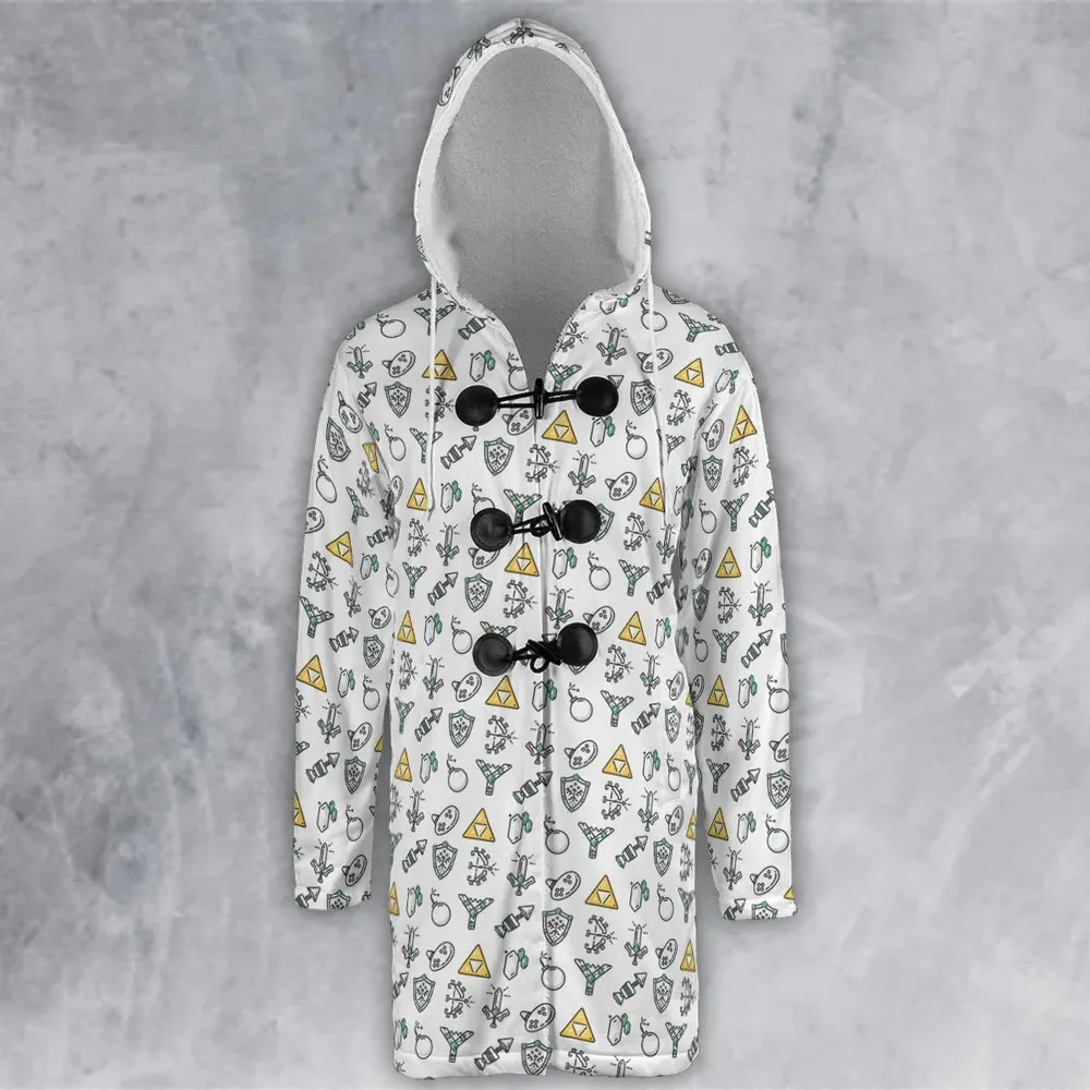 The Zelda Pixel Style Hooded Cloak Coat - 2