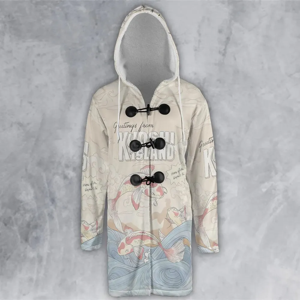 Kyoshi Island Avatar The Last Airbender Hooded Cloak Coat - 2