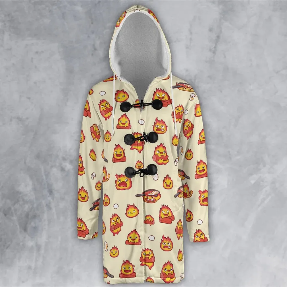 Calcifer Howl’s Moving Castle Hooded Cloak Coat - 2