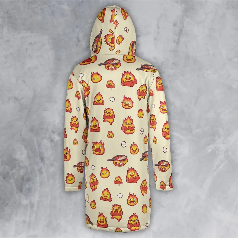 Calcifer Howl’s Moving Castle Hooded Cloak Coat - 3