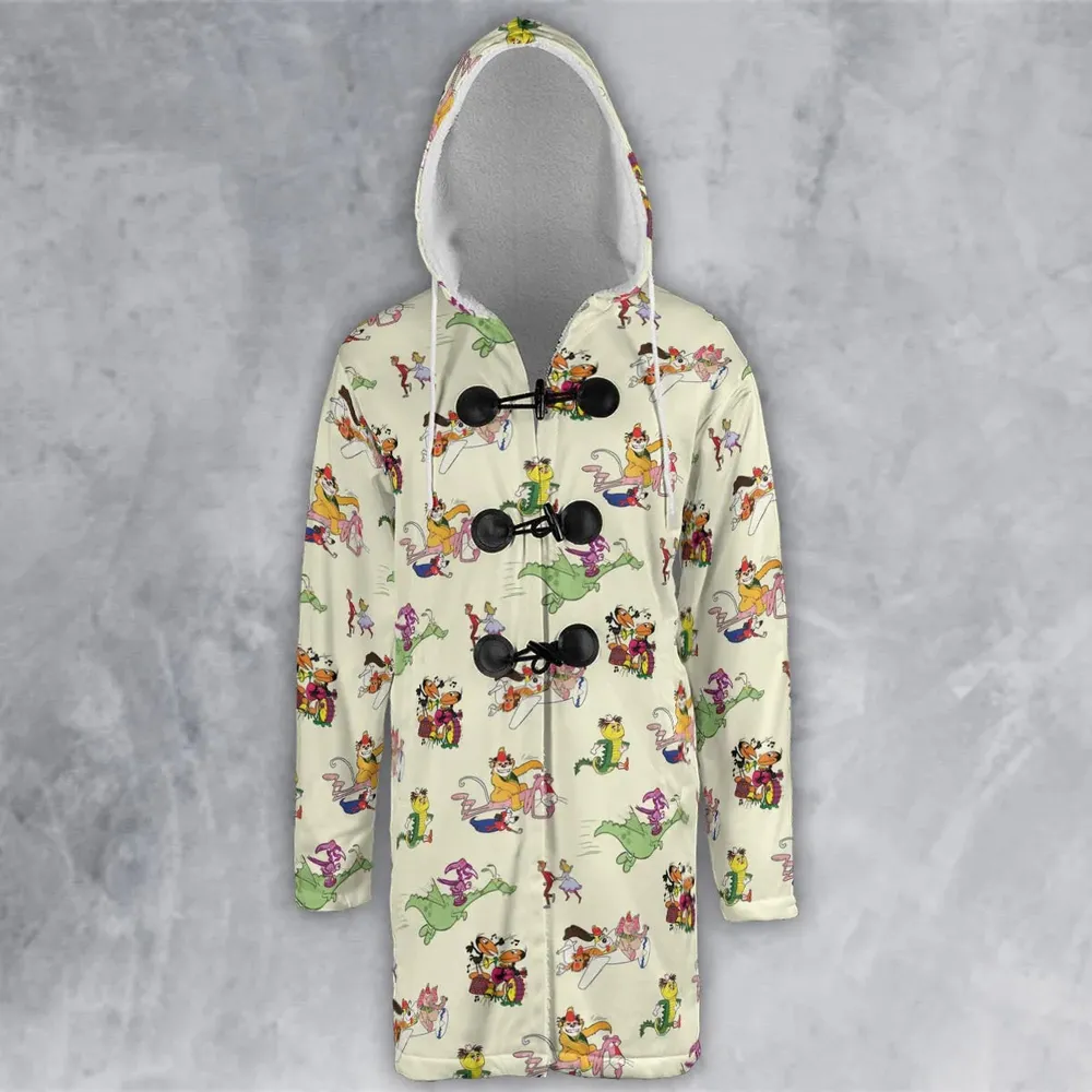 NBC Vintage Cartoon Hooded Cloak Coat - 2