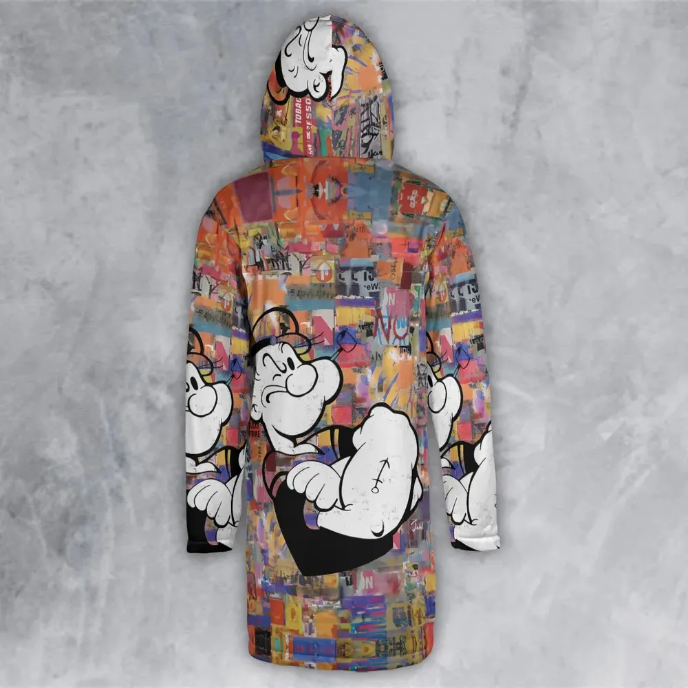Popeye The Sailor Man Hooded Cloak Coat - 3