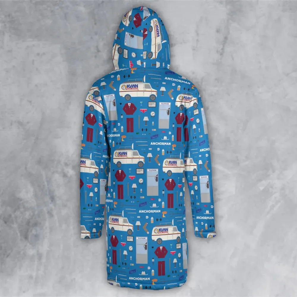 Anchor Chic Anchorman Hooded Cloak Coat - 3