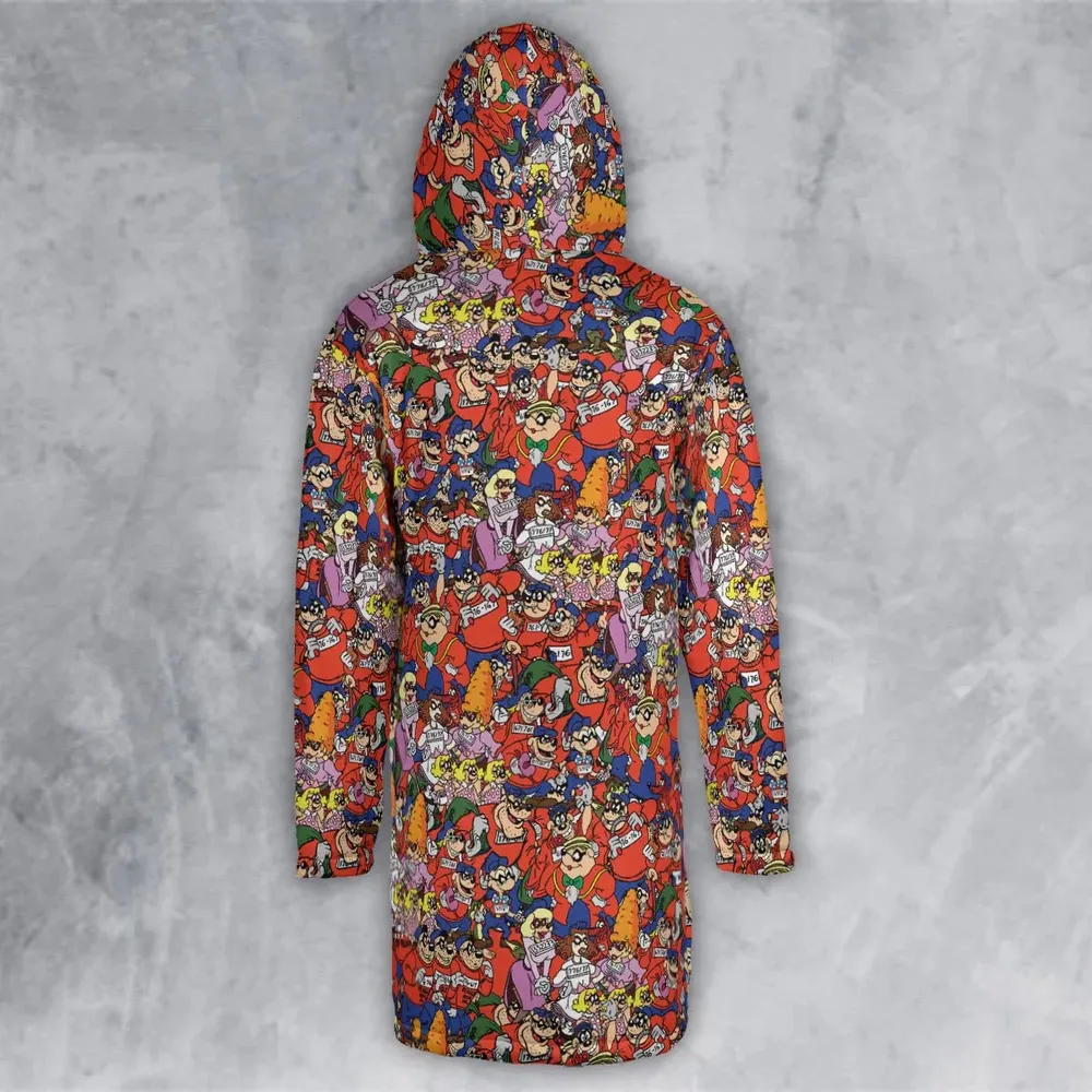 Beagle Boys Patterns Hooded Cloak Coat - 3