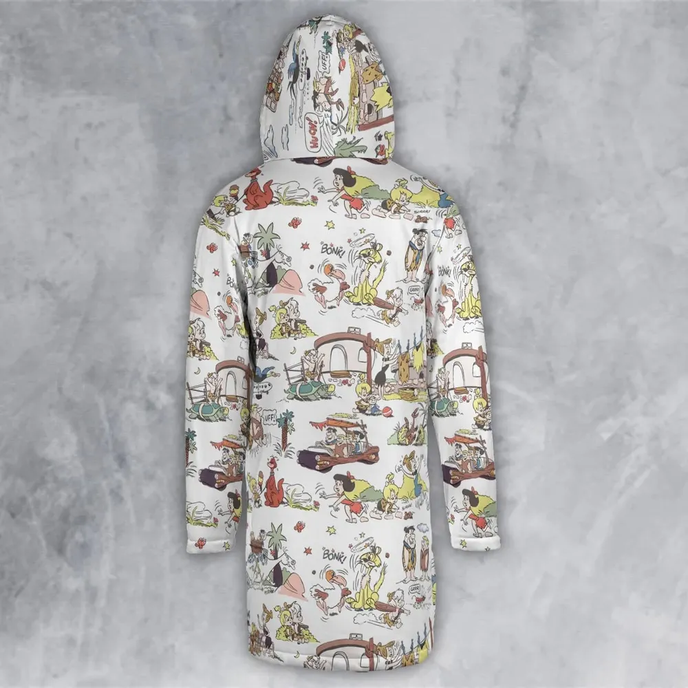 Stone Age Life The Flintstone Hooded Cloak Coat - 3