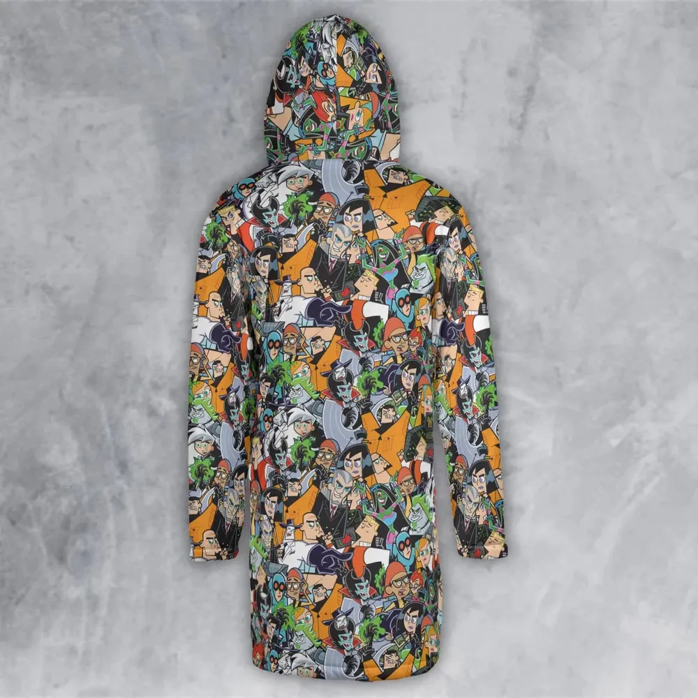 Danny Phantom Characters Collage Hooded Cloak Coat - 3