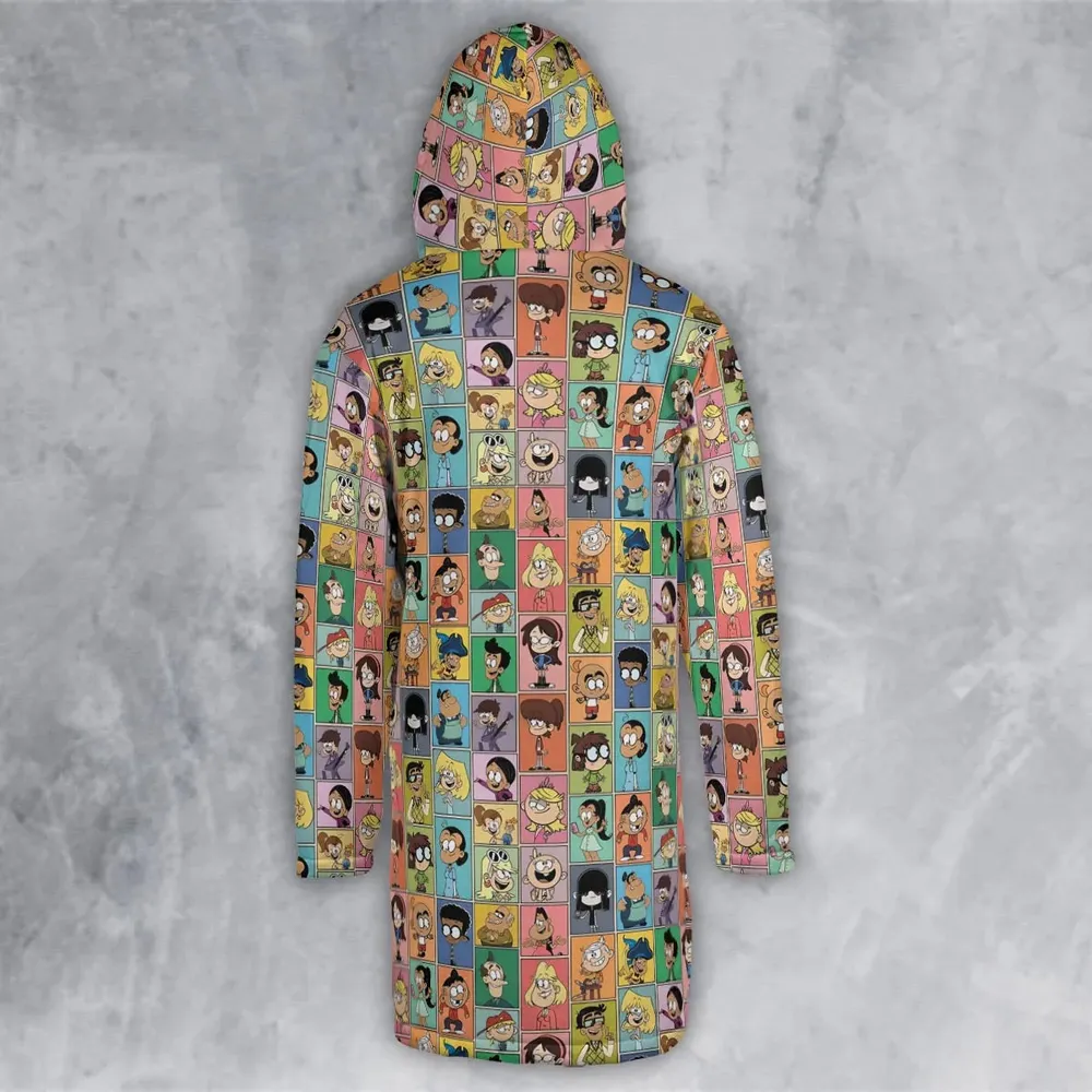 The Loud House Patterns Hooded Cloak Coat - 3