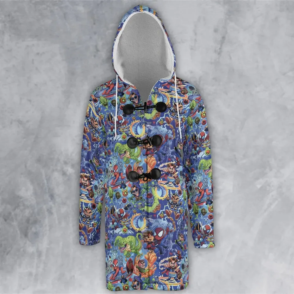 Web Slinger Spider Man Hooded Cloak Coat - 2