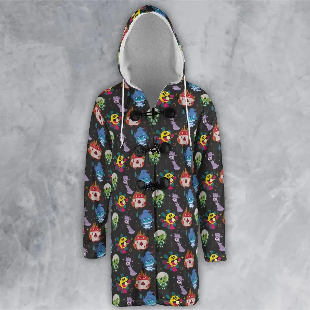 Intensamente Inside Out Hooded Cloak Coat - 2