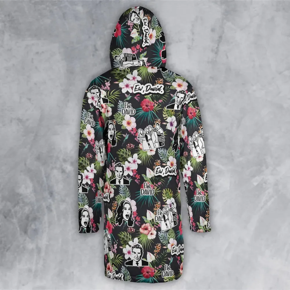 Schitts Creek Tropical Hooded Cloak Coat - 3