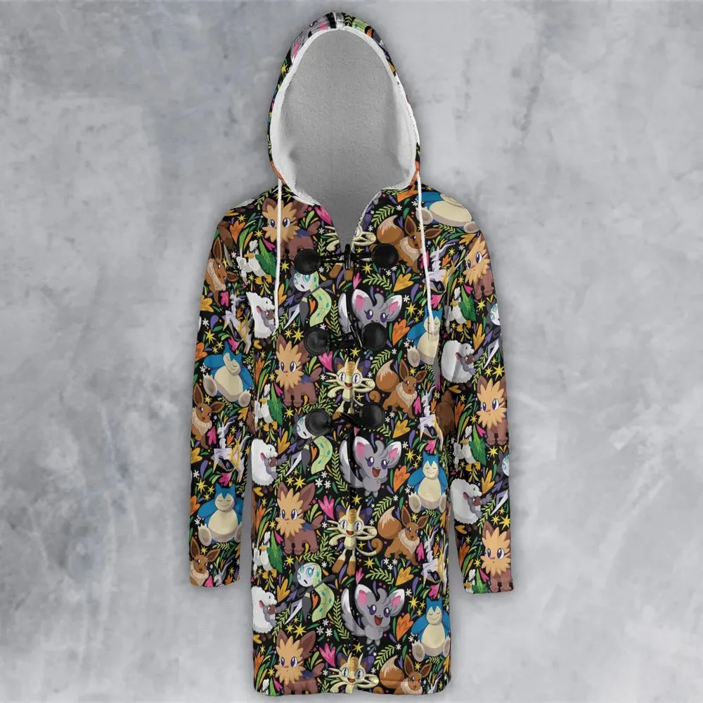 Exotic Tropical Pokemon Hooded Cloak Coat - 2