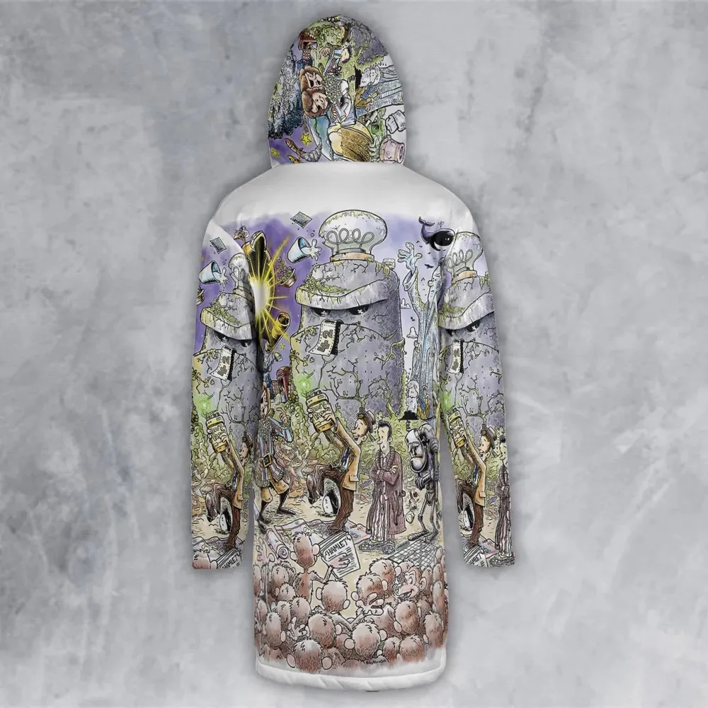 42 Meaning Of Life The Hitchhiker's Guide to the Galaxy Hooded Cloak Coat - 3