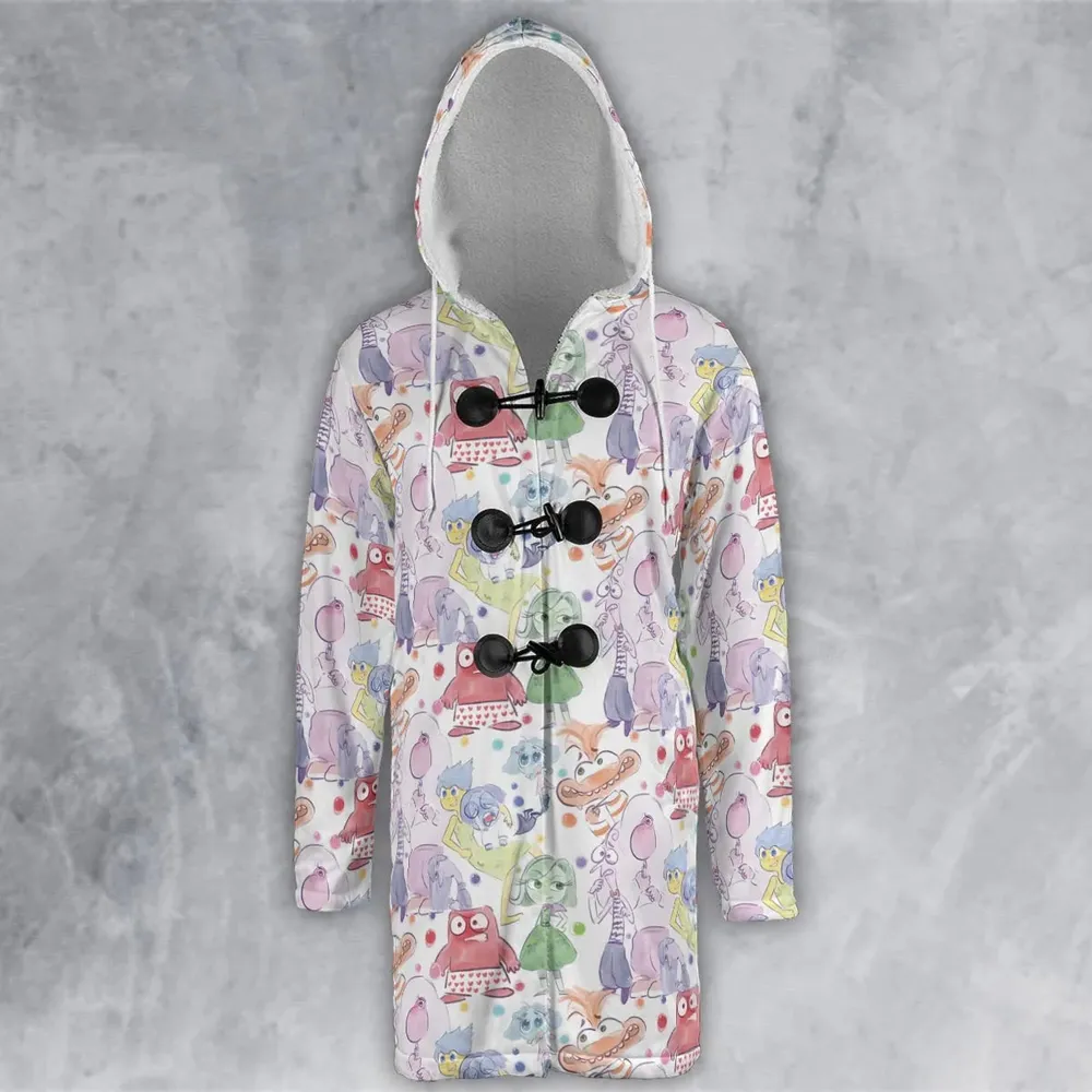 Mood Swing Style Inside Out Hooded Cloak Coat - 2
