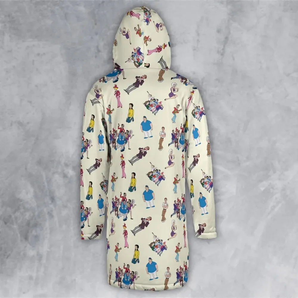 The New Adventures of Gilligan Pattern Hooded Cloak Coat - 3