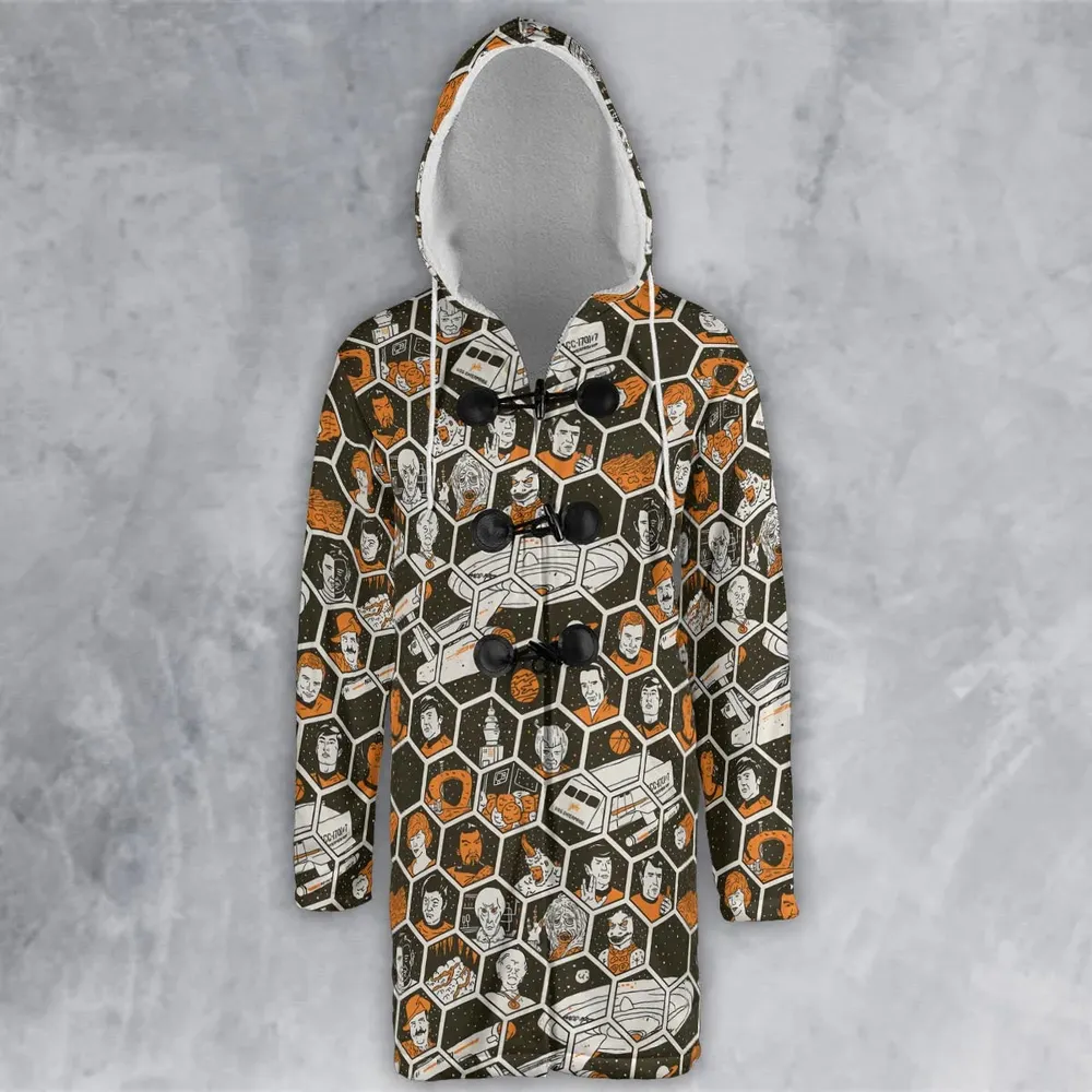TrekToon Star Trek Hive Pattern Hooded Cloak Coat - 2